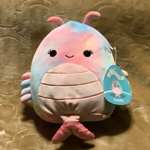 Candis the Tye Dye Shrimp 8” Squishmallows NWT (damage to tag)